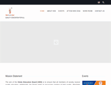 Tablet Screenshot of hindueducationboard.org